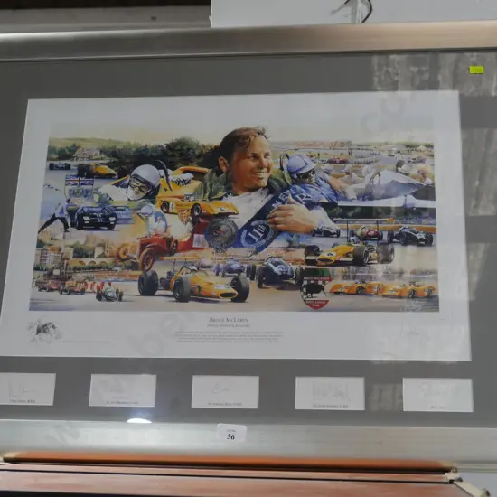 Bruce McLaren framed print