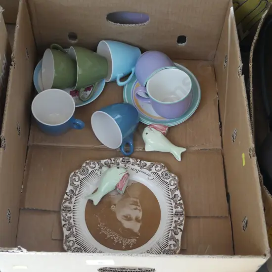 Crown Lynn, royal plate etc