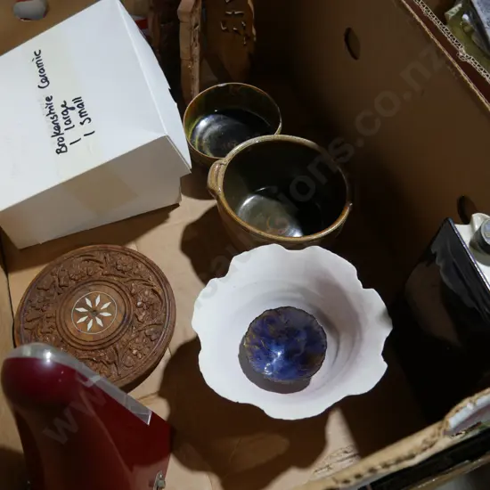 David Brokenshire pottery, metronome etc