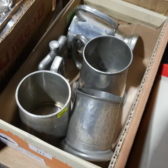 Pewter mugs