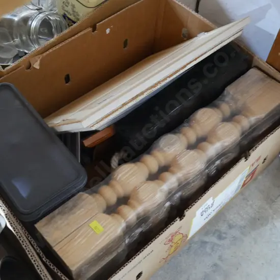 Framed prints, woodware etc