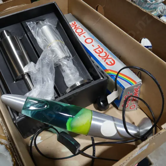 Lava lamp, oil candles etc