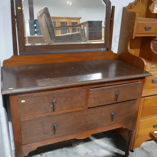 Mirror back dresser