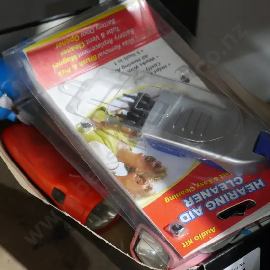 Torches, hearing aid cleaner