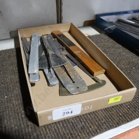 Folding metal rulers etc
