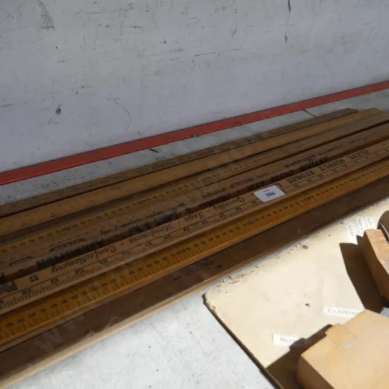 Wooden rulers