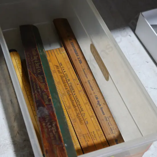 Wooden rulers