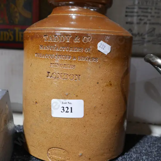 Stoneware Doulton tobacco jar