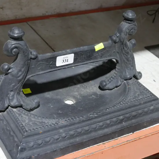 Cast iron boot scraper