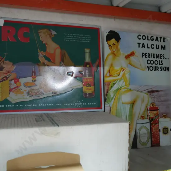 Tin advertising posters