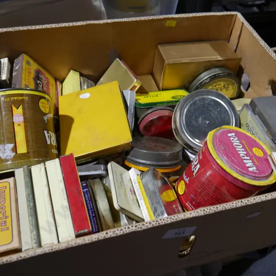 Tobacco tins