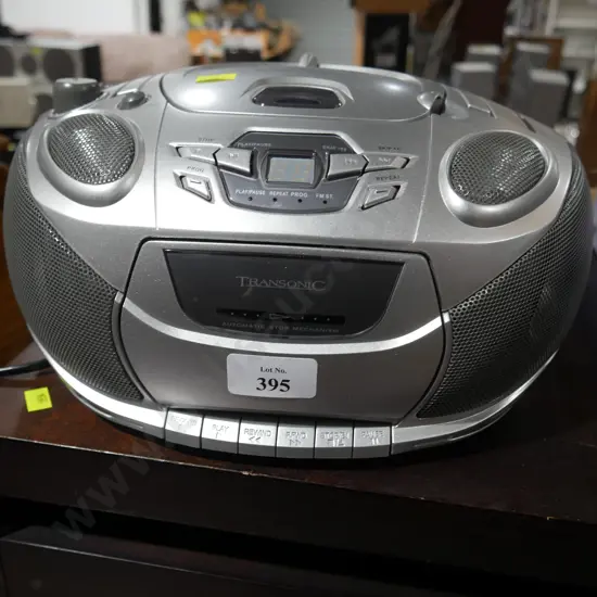 Portable radio tape cd player