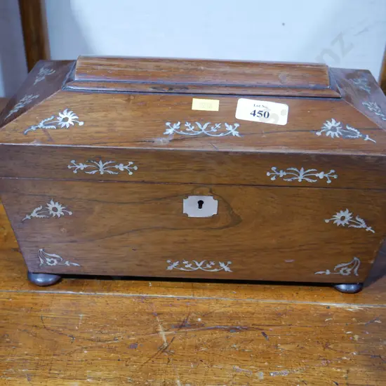 Those Forgive Regency 2 section tea caddy
