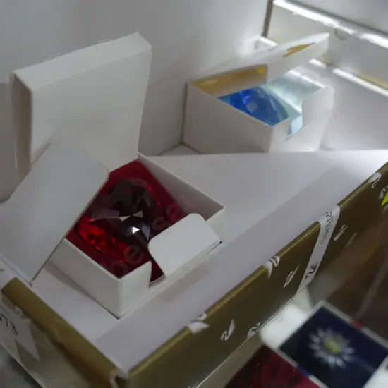 Swarovski Crystal hearts in original box