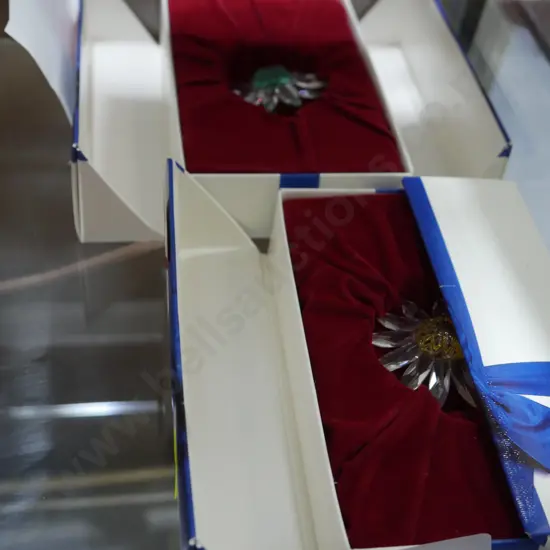 Swarovski Crystal flowers in original boxes