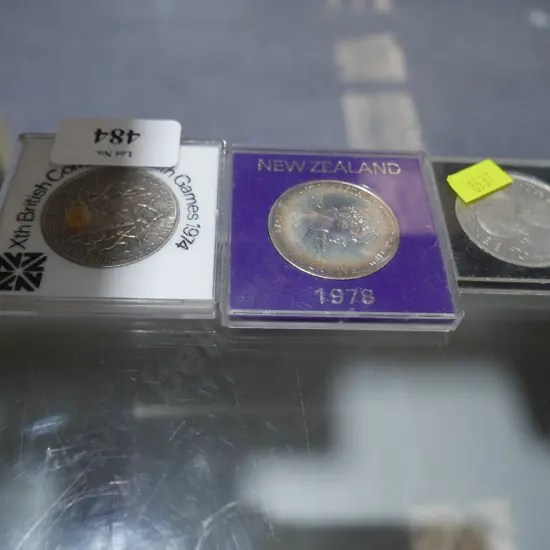 3 cased coins