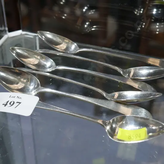 Set of 6 sterling silver teaspoons