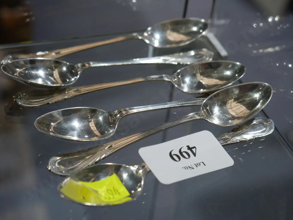 Set of 6 sterling silver teaspoons Image 1++