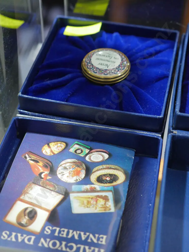 Boxed Halcyon Days enamel trinket Image 1++