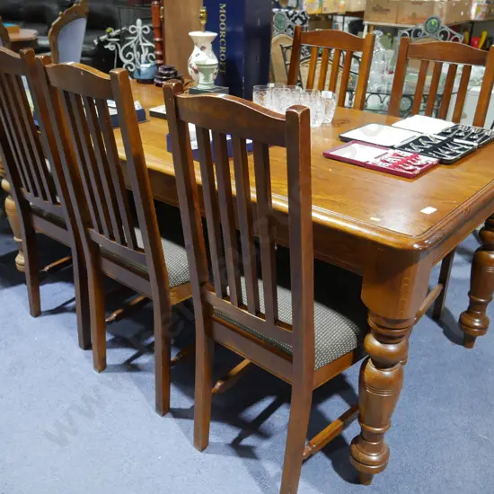 Dining table and 6 chairs