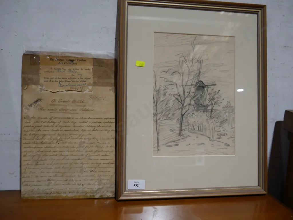 Petrus Van Der Velden pencil sketch Image 1++