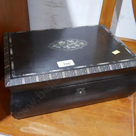 Antique writing slope box
