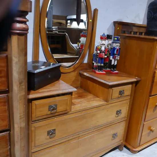 Mirror back dresser