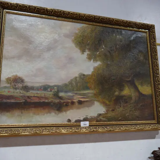 Landscape oil painting