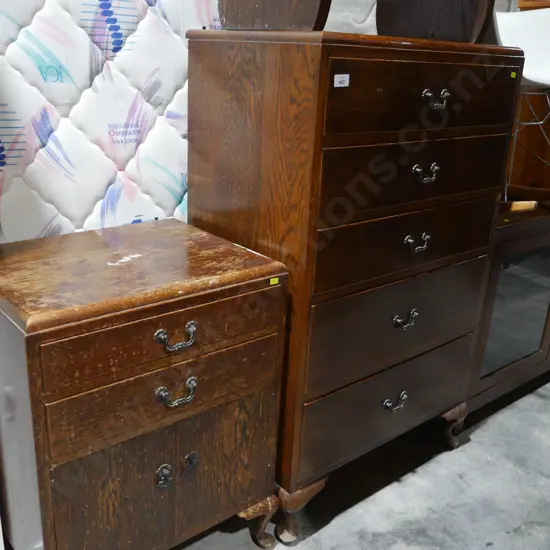Chest of drawers , bedside