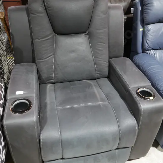 Leather electrical recliner chair