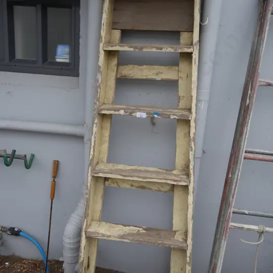 Wooden ladder