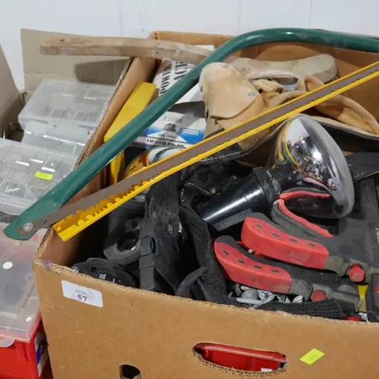 Box of tool sundries etc