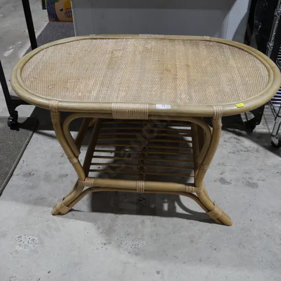 Cane coffee table