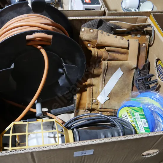 Extension cords, work light etc