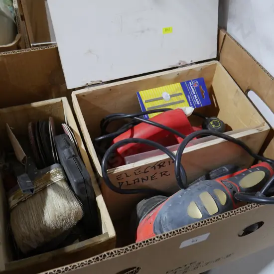 Electric planer, sander etc