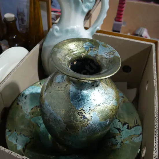 Pottery jug, vase etc