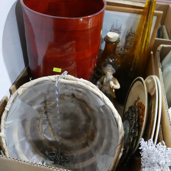 Print, cabinet plates, figure etc