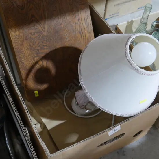 Figurine table lamp, cutlery box etc