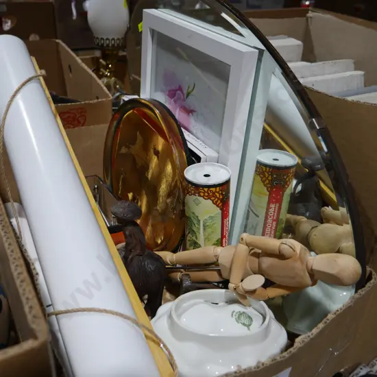 Mirror, jelly mould etc