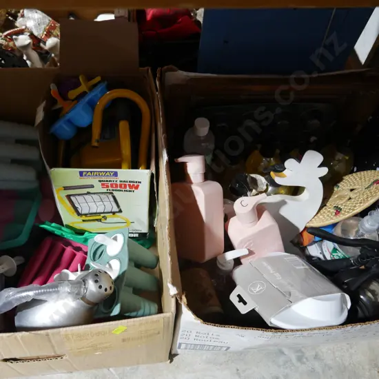 2 boxes kitchenware etc