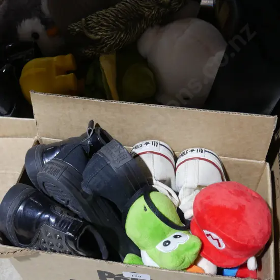 As new soft toys, shoes etc