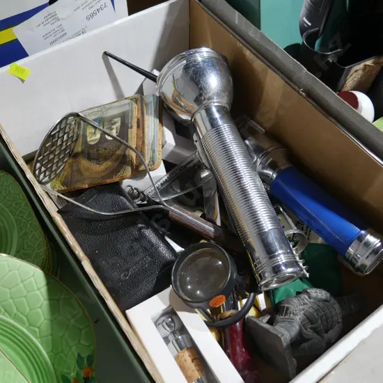 Torches, kitchenware etc