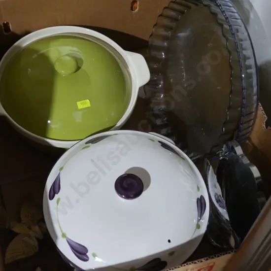 Pottery casseroles etc