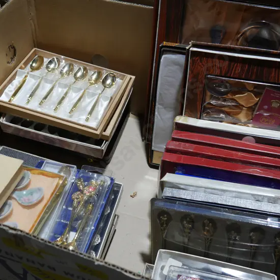 Boxed cutlery etc