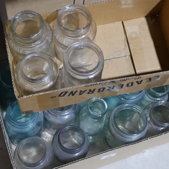 Old Fruit and jam jars