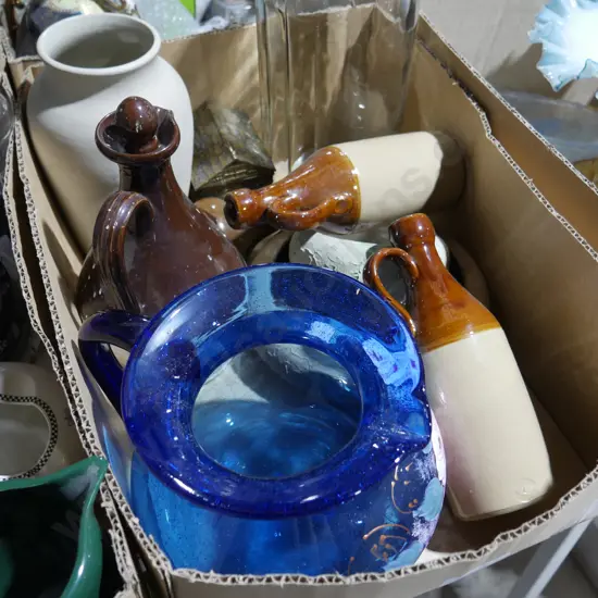 Pottery, glassware etc