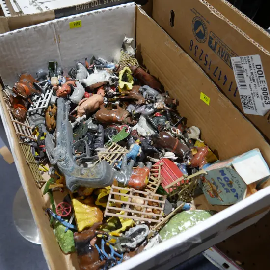 Britins Lead toys etc (in cabinet)