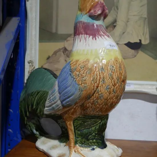 Large pottery rooster