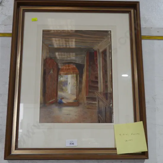 Framed SGW Roscoe painting