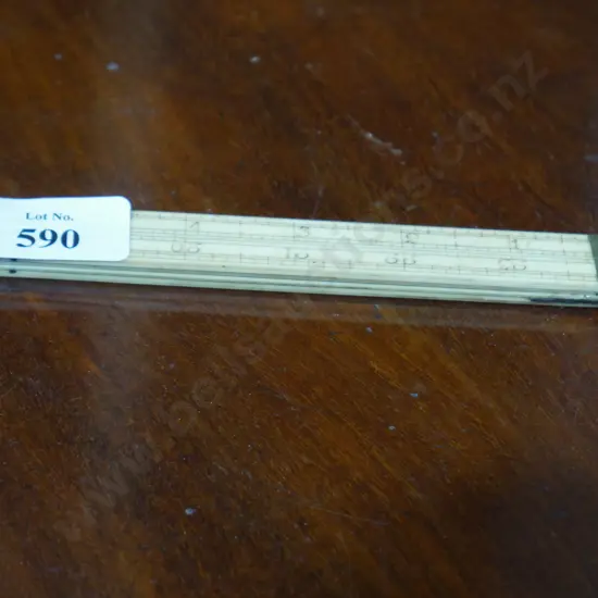 2 foot ivory ruler